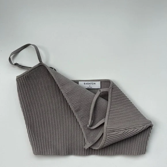 Babaton Contour Ribbed Spaghetti Tank - Picture 2 of 3